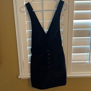 Black corduroy dress
